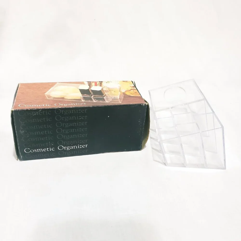 Vintage Clear Acrylic Cosmetic Organizer Hong Kong 5